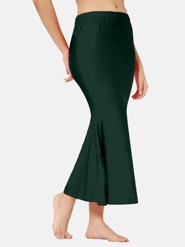 Image of Selvia Women's Lycra Blend Solid Elastic Side Slit Straight Saree Shapewear Petticoat || Saree Shapewear for Women|| Saree Petticoat for Women
