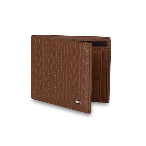 Image of Tommy Hilfiger Nebraska Leather Belt + Wallet Gift Set for Men - Tan /Tan
