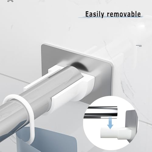 Barre de douche TSd extensible : fixez sans percer vos murs fragiles - 6