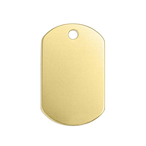 Amazon.co.jp: インプレスアート ドッグタグ 真鍮 約32×19mm : ペット用品