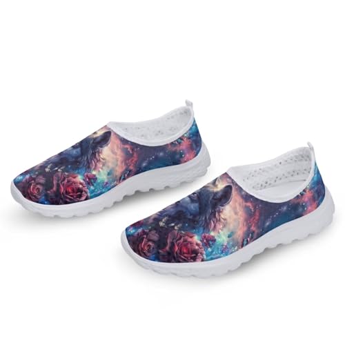 Women Slip On Loafer Shoes Size 5.5-11.5 Mesh Breathable Outdoors Walking Shoes Comfort Road Running Shoes2