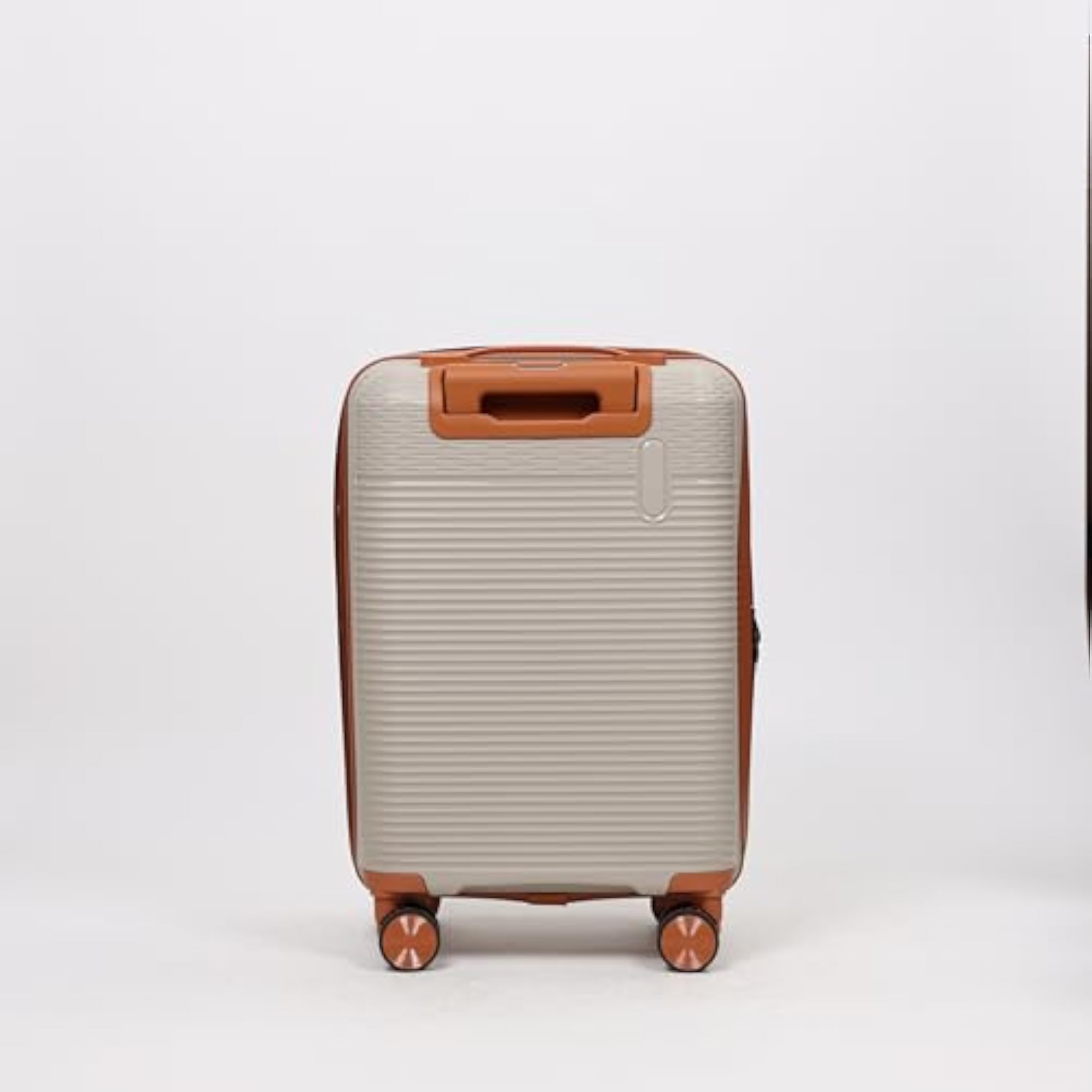 20 inch Beige Spinnear Trunk with 8 Wheels