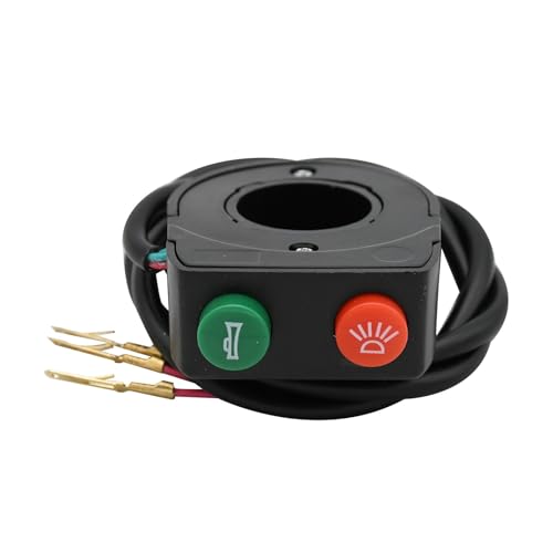 Interruptor de botón para bocina y faros de manillar en moto y ATV Yamaha 4