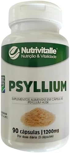 Psyllium 1200mg Nutrivitalle – 90 Cápsulas | Suplemento Alimentar...