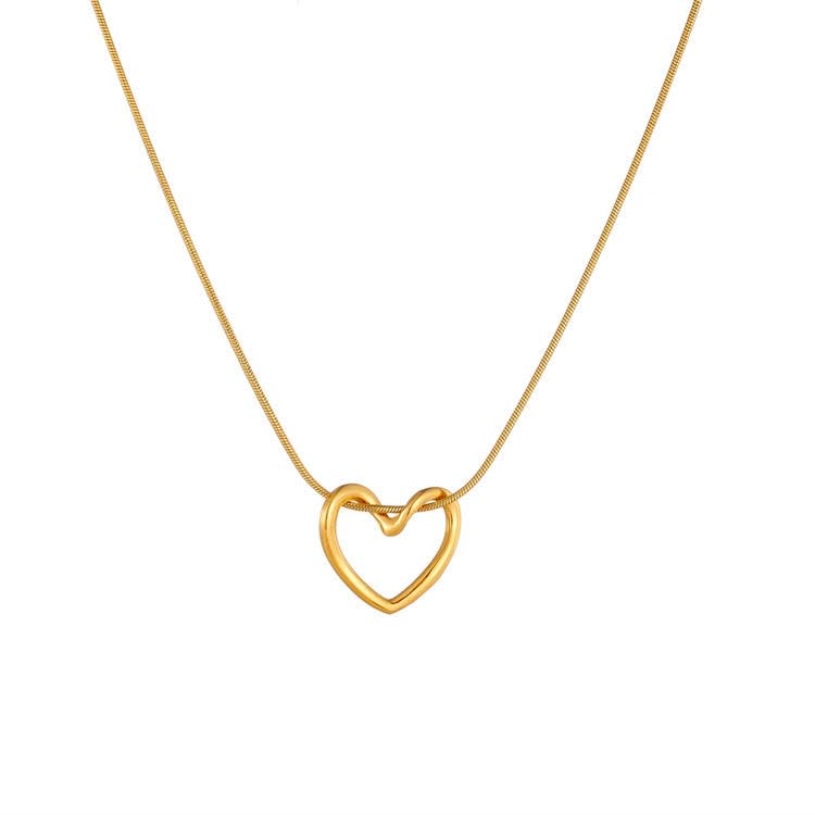 Pendant For Women Silver Heart Shape Stainless Steel Pendant for Women Gift For Girls, Girlfriend & Wife-image-41