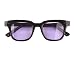 Bestum Inspired Square Sunglasses With Rivets Tinted Lens UV400 (Black, Light purple)