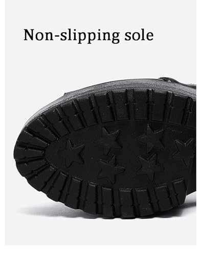 Women's High Heel Chunky Platform Sandals Black Block Platform Heels Sexy Heeled Summer Dress Shoes3