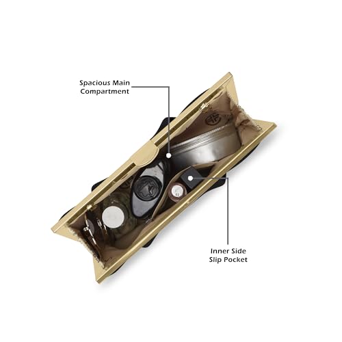 Image of Lavie Luxe Women's Pleatz25 Framed Clutch | Ladies purse | Gift For Women