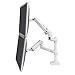 Ergotron – LX Vertical Stacking Dual Monitor Arm, VESA Desk Mount – for 2 Monitors Up to 24 Inches, 7 to 20 lbs Each – Under Mount C-Clamp, White