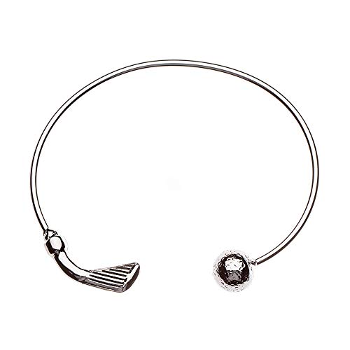 Sportybella Golf Bracelet, Golf Jewelry- Golf Cuff Bangle Bracelet for Female Golf Players