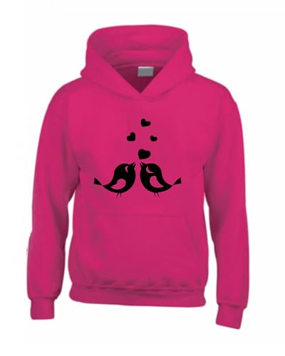 Sweat à capuche pour adultes Edward Sinclair Birds Hearts 3 col haut