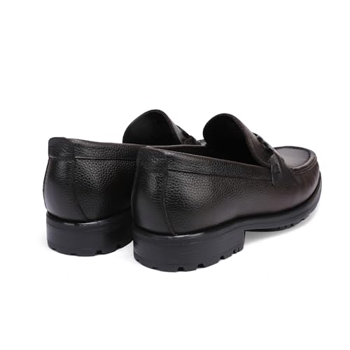 Men's Leather Penny Loafers Business Handmade Slip On Dress Shoes with Buckle Casual Party Shoes Wedding Loafer for Men4