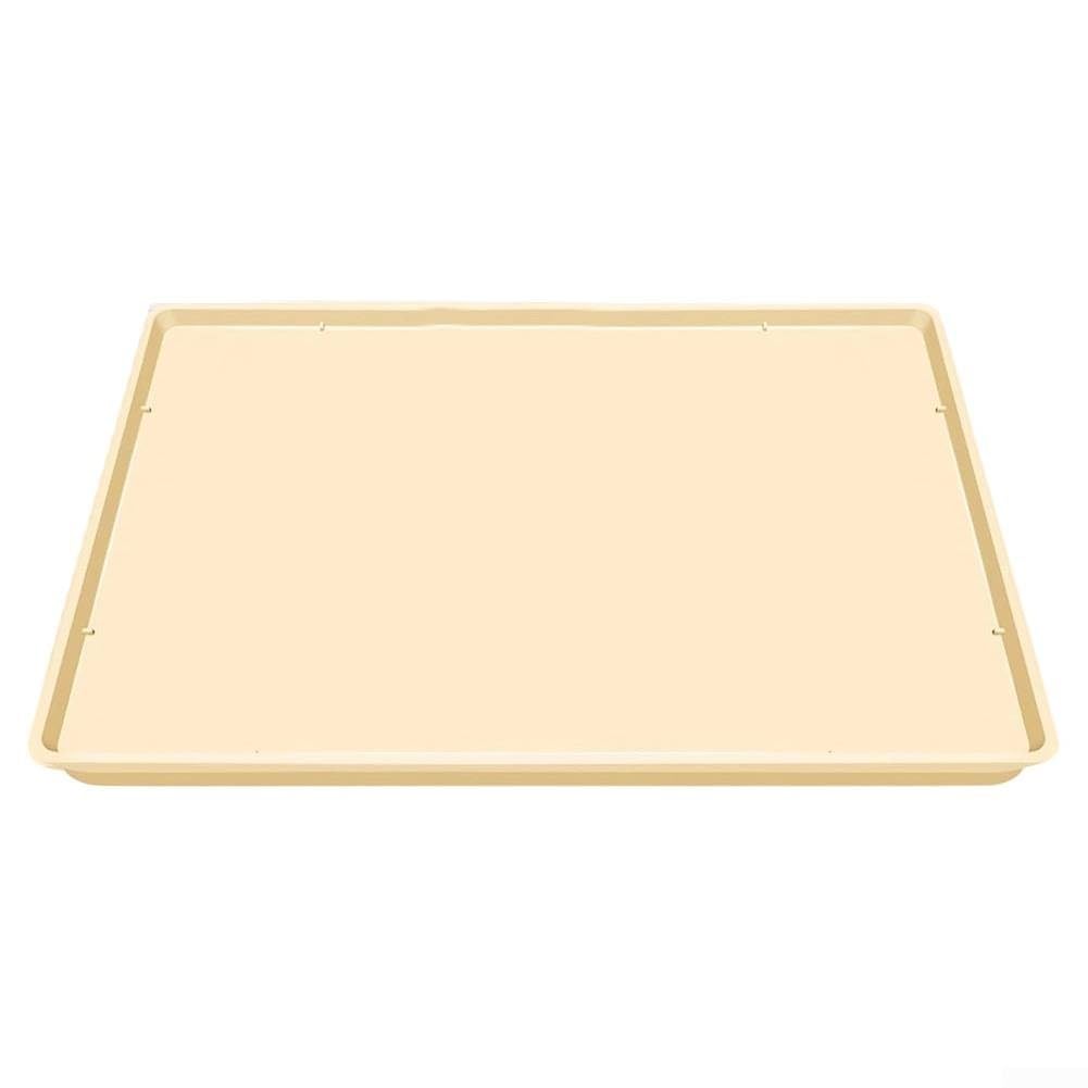 TDCuizent Silicone Under Coffee Machine Mat 40x50cm Non-Slip Heat Resistant Drip Tray with High Edges for Kitchen Appliances Waterproof Anti-Vibration Protective Pad(white)