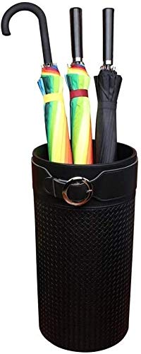 FLEAGE Umbrella Stand Made Ofk Leather inside There is a Drip Tray for Pipe Foot Storage for Umbrella