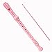Soulmate Recorder Instrument for Beginners Kids Students German Style C Key Soprano Recorder 8 Holes 3 Piece ABS Descant Recorders Instrument with Cleaning Kit, Packing Bag (Pink)