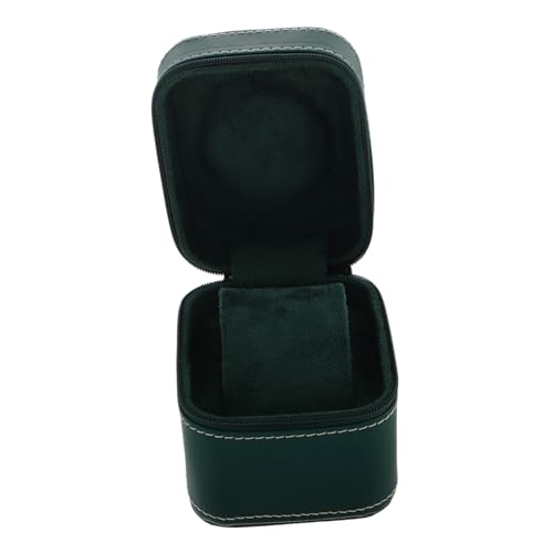 NIYANGLE Compact Zipper Watch Storage Case Stylish PU Organizer for Men Business Watches Travel Jewelry Holder Protects Against Scratches Elegant Design