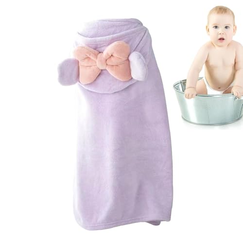Toalla de baño con capucha para niños, toalla de baño poncho para niños | Toalla de niños de dibujos animados para niños con capucha | Bañera de piscina espesa Capa de natación cómoda para niños y niñ