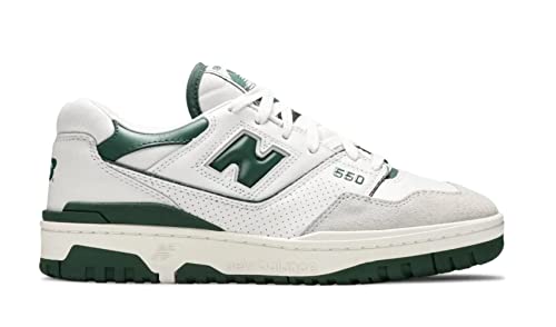 NEW BALANCE 550, Sneaker Hombre, White Green, 38.5 EU