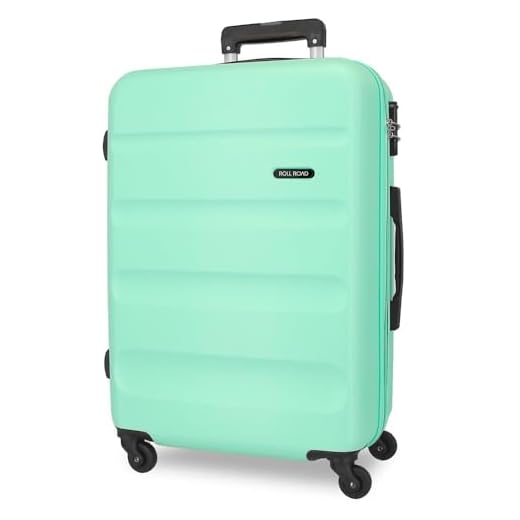 Roll Road Flex Maleta Grande Verde 51x74x28 cms Rígida ABS Cierre combinación 91L 3,8Kgs 4 Ruedas