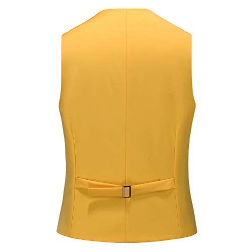 UNINUKOO Mens Suit Vest Slim Fit Formal Dress Casual Waistcoat Four Buttons Tuxedo Suit Vest2