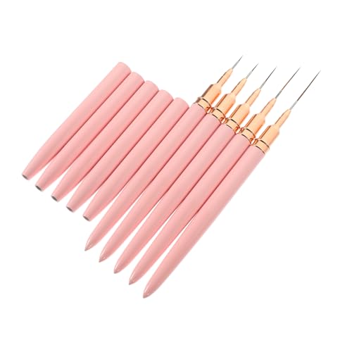 EPIGEIST 5 piezas Pinceles Nail Art Liner para Manicura Profesional y Hogar Pinceles para Dibujo de Líneas y Diseño de Uñas Accesorios Duraderos para Decoración de Uñas Salón y Personal