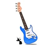 43 cm Mini Guitarra De Brinquedo Adequada Para Crianças E Iniciantes Guitarra Infantil Elétrica Com Som Educativa Musical (Azul)