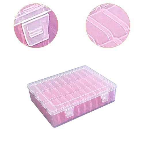 Boîte de rangement transparente pour bijoux perles boutons et breloques