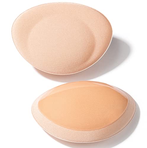 Women’s Adhesive Bra Pads Inserts Breast Enhancer Pads Breathable Sticky Inserts Push Up Bras for Small Breasts Beige