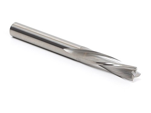 YONICO Downcut Router Bits Spiral 3 Flute Solid Carbide CNC Low Helix End Mill 1/4-Inch Dia. 1/4-Inch Shank 36314-SC