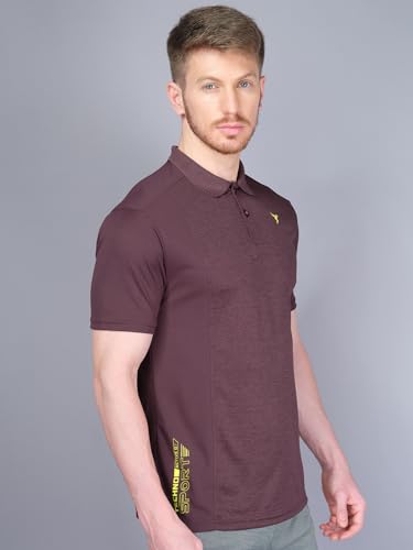 Image of TECHNOSPORT Men's Slim Fit Active T-Shirt - (MTP537 P) Pack of 1