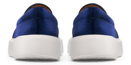 Image of Journey West Women's Fashion Velvet Sneakers with Embroidery Comfortable Slip-On Work Shoes for Women