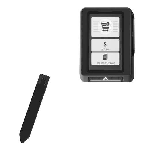 BoxWave Stylus Pouch Compatible with CPI Alio Pro - Stylus PortaPouch, Stylus Holder Carrier Portable Self-Adhesive - Jet Black