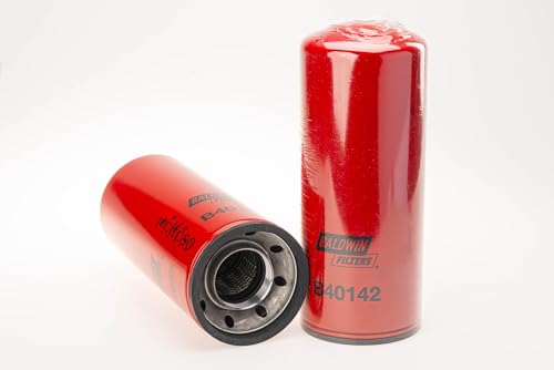 Baldwin B40142 Lube Spin-on Filter (2-Pack) | 2 1/4"-12 Thread | Heavy Duty for Cummins X12 X15 | 12 Nominal Micron Rating | Replaces LF14009NN / 5444774 / DBL7300