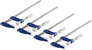 Pack of 4 x 12" Woodworking F-Clamps Heavy Duty Cast Iron Clamp Heads 50mm x 300mm