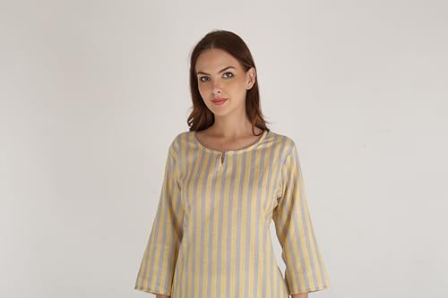 Image of Women's Cotton Straight Kurta with Pant
