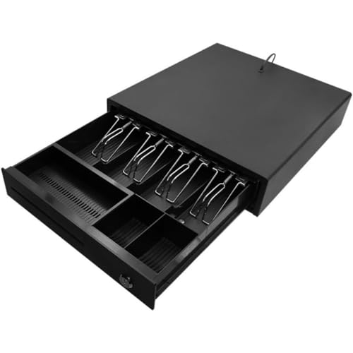 KQQK引き出し式、商業用ボックス、POS 、4 つのコンパートメントと 3 つのギア、スーパーマーケットのボックス、キャビネット、より安全 (ブラック)