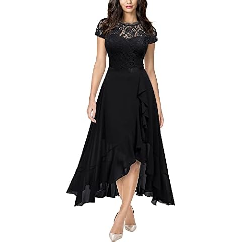 MIUSOL Elegant Floral Lace Maxi Dress Cover