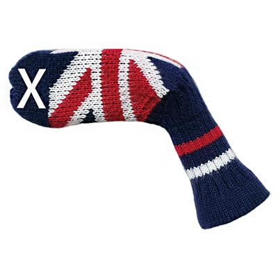 Scott Edward 1/7/10 Pcs Golf Iron Club Covers Socks Shape Washable Club Protector Suitable for Most Brands（Custom Flag)