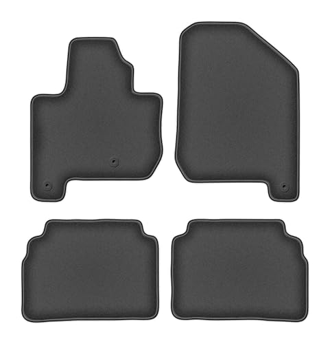 Tapis en polyamide graphite pour Kia Soul EV (2013-2019) : protection sur mesure du coffre au sol