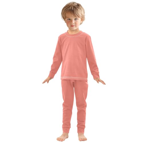 Salmon Long Sleeve Pajamas Set Sleepwear Jammies 2pcs Set Pjs Salmon 01