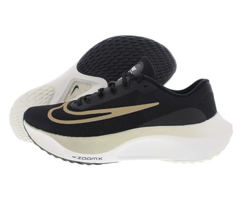 Nike Zoom Fly 5 Men's Road Running Shoes (DM8968-002, Black/Sail/Metallic Gold Grain) Size 12
