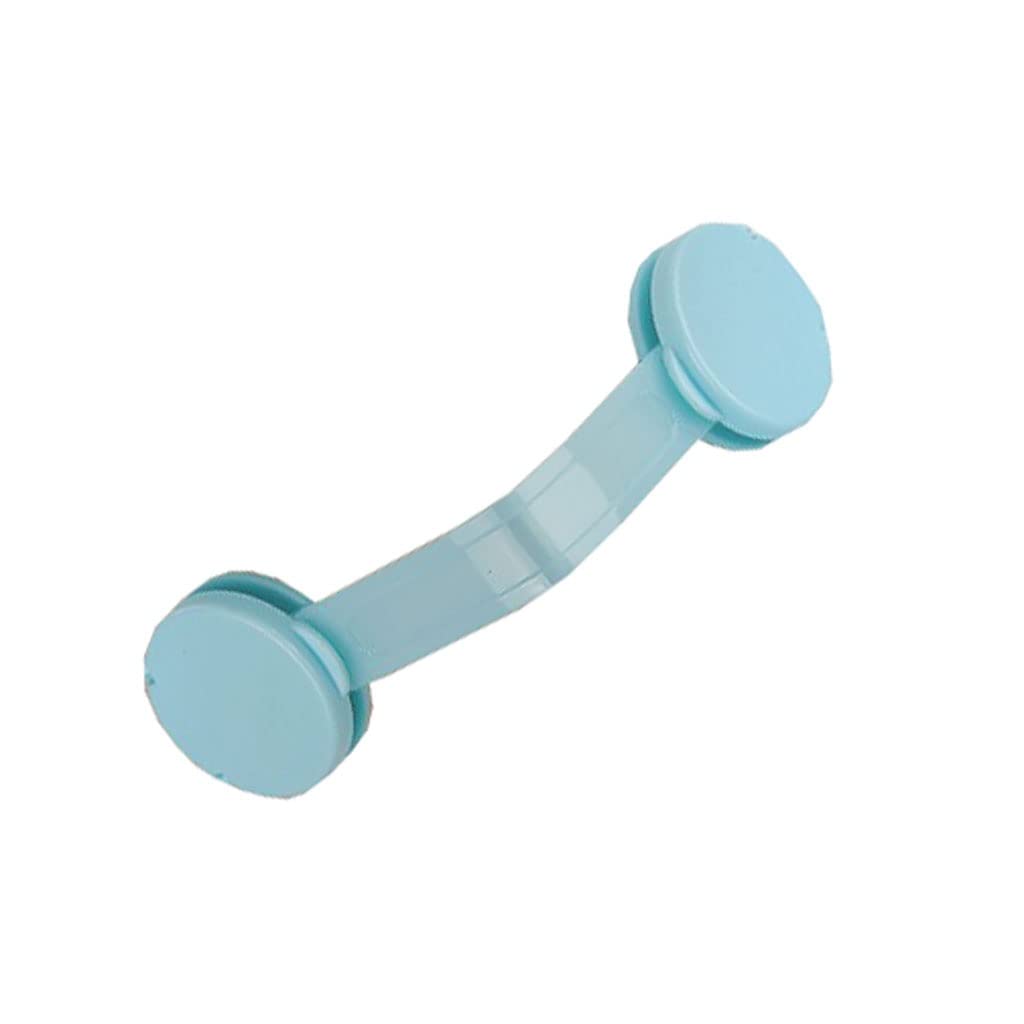 Pięć zestawów zatrzasków do szuflad Zabezpieczenia przed dziećmi Zabezpieczenia przed dziećmi Niebrudzące drzwi przesuwne do szafy (Color : Blu)