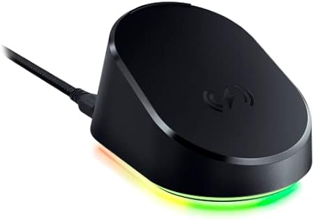 Razer Mouse Dock Pro ワイヤレス充電レシーバー & マグネット式ワイヤレス充電ドック【日本正規代理店保証品】 Black