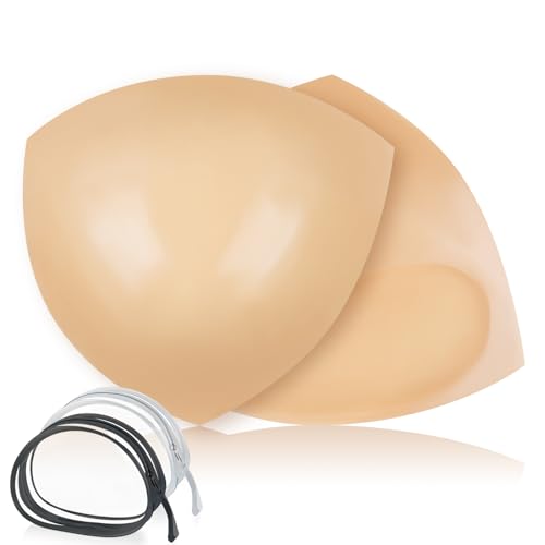 Auteek Double-Sided Sticky Bra Inserts, Invisible Lift Self Adhesive Boob Pads Push up Breast Pads Reusable Washable