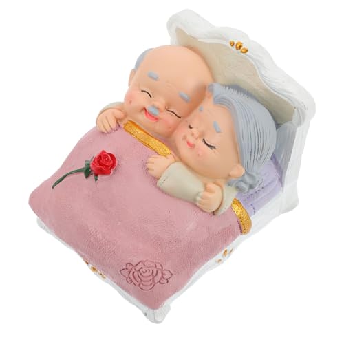 ELAYARD Figuras de Resina Ancianos para Decoración de Tartas Estatuas de Escritorio Mayor Adornos de Mesa para Cumpleaños y Aniversarios Obsequio Sentimental para Bodas y San Valentín