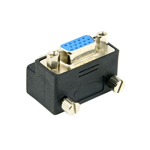 Conector VGA Ángulo 90° Macho a Hembra para Monitor miniatura 5