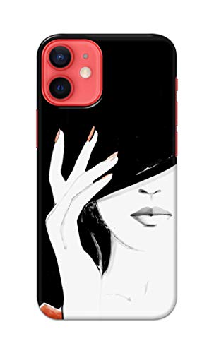 Image of PRINTFIDAA Photo of Beautiful Girl Hard Back Cover for Apple iPhone 12 / iPhone 12 Pro (6.1 inch), A2403, A2172, A2402 Back Cover -(P6) KAT1005
