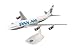 Herpa Snap-fit Airplane Model Boeing 747-100 Pan Am on Scale of 1:250, Plastic Miniature with pedastal, Model Building, Collectors Edition