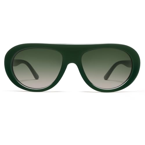 Image of VANLINKER Oversized Retro Aviator Sunglasses for Women Men Chic 70s Vintage Style Trendy 2026 Chunky Sun Glasses VL9865