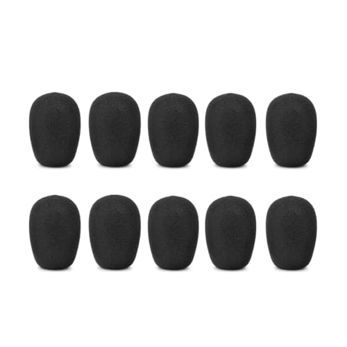HIOPOIUYT 2/5/10 fundas de micrófono de espuma de repuesto para auriculares B350XT 3450-XT, fundas de micrófono, parabrisas